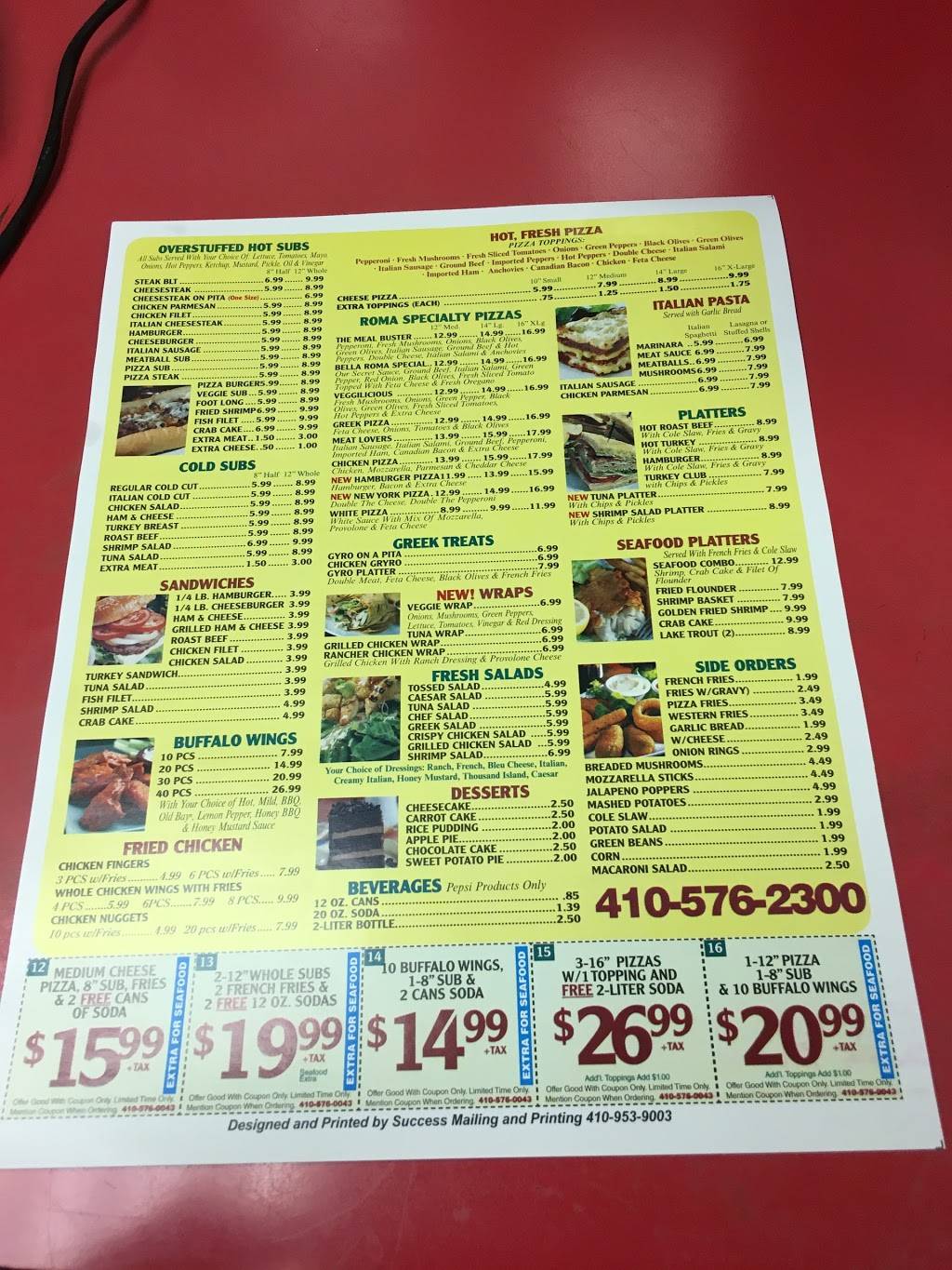 Bella Roma Pizza | restaurant | 1101 Washington Blvd, Baltimore, MD 21230, USA | 4105760043 OR +1 410-576-0043