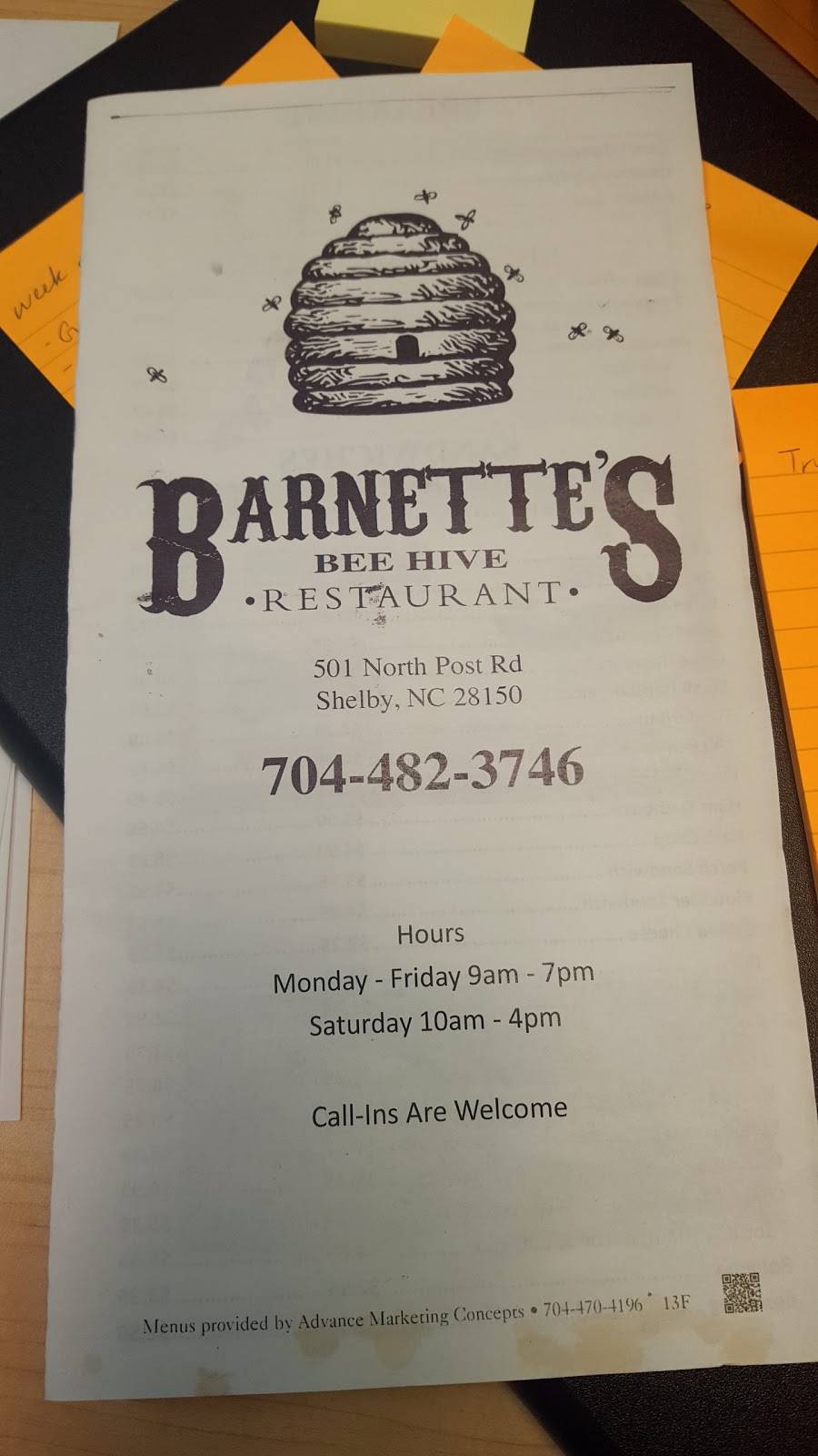Barnettes Restaurant | restaurant | 501 N Post Rd, Shelby, NC 28150, USA | 7044823746 OR +1 704-482-3746