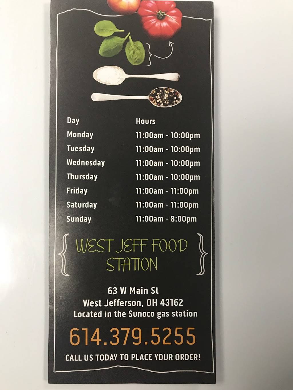 West Jeff Food Station | restaurant | 63 W Main St, West Jefferson, OH 43162, USA | 6143795255 OR +1 614-379-5255