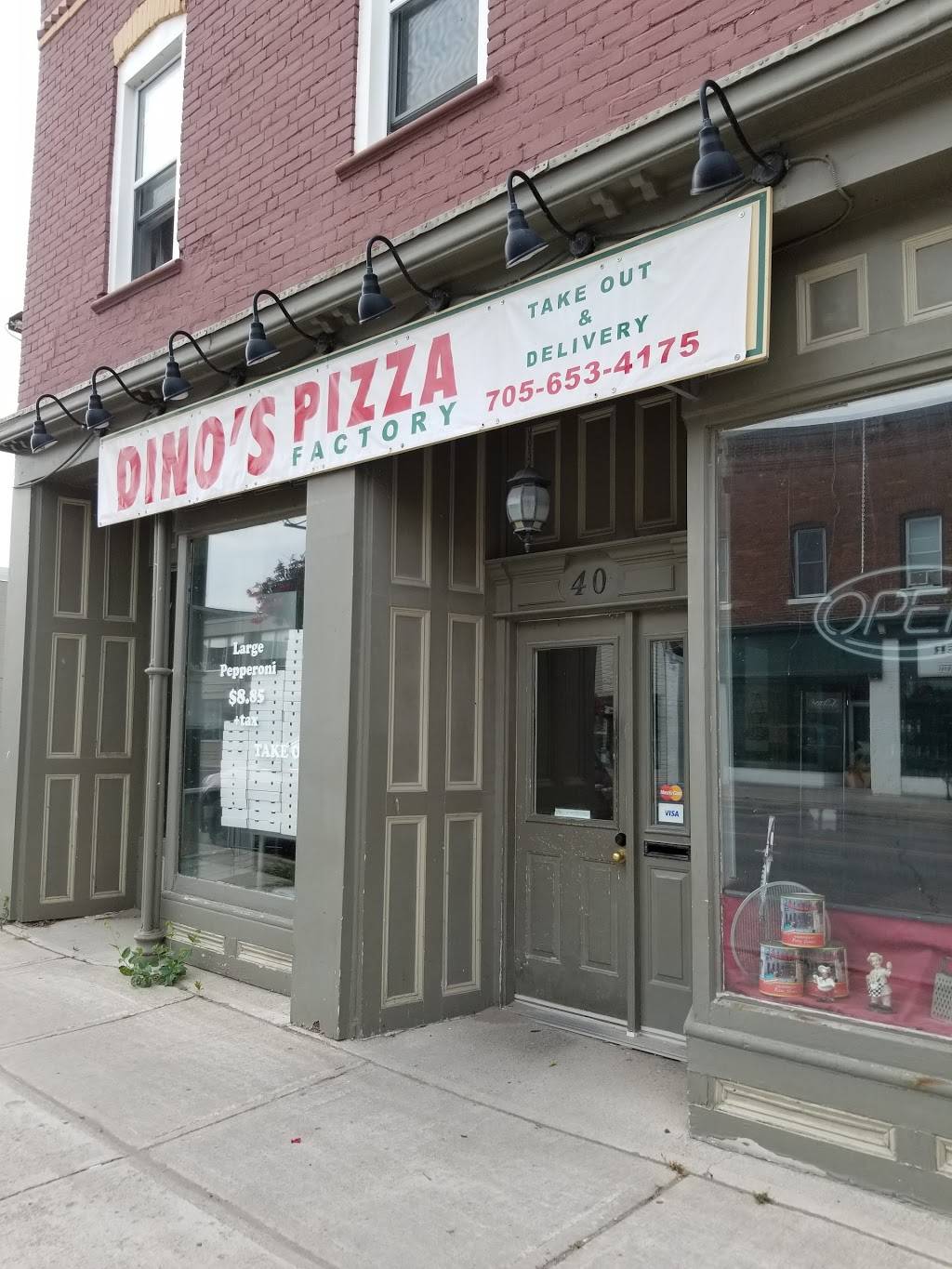 Dinos Pizza Factory | restaurant | 40 Front St N, Campbellford, ON K0L 1L0, Canada | 7056534175 OR +1 705-653-4175