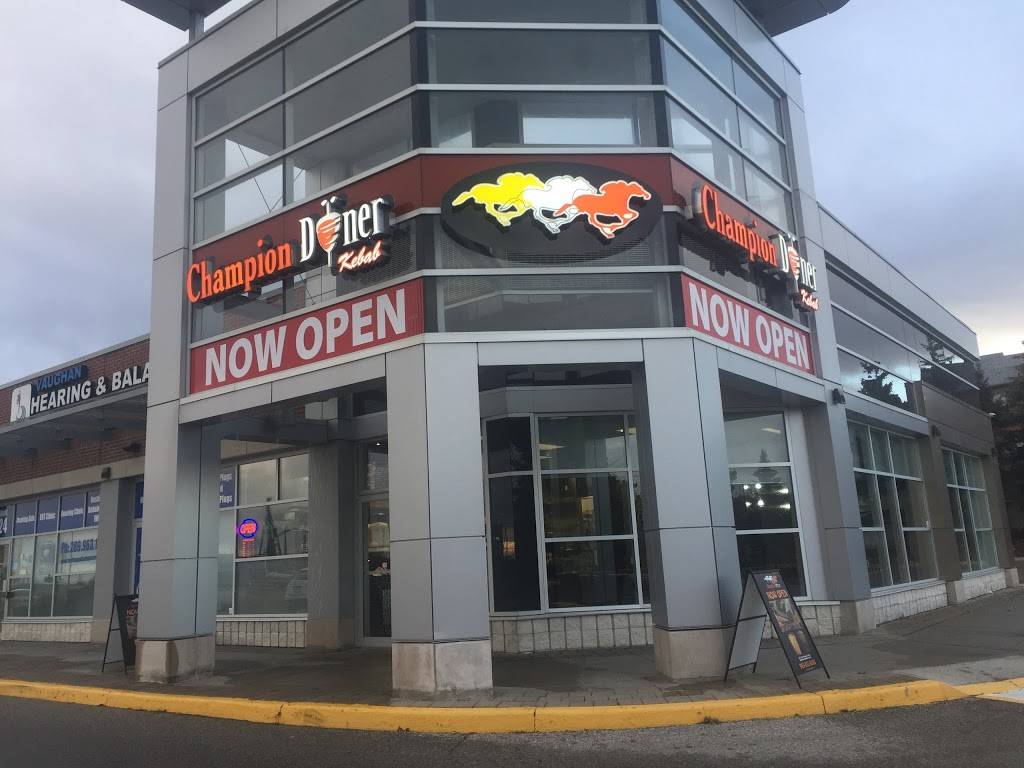 Champion Doner | restaurant | 2810 Major MacKenzie Dr W Unit 25, Maple, ON L6A 3L2, Canada | 9058326500 OR +1 905-832-6500
