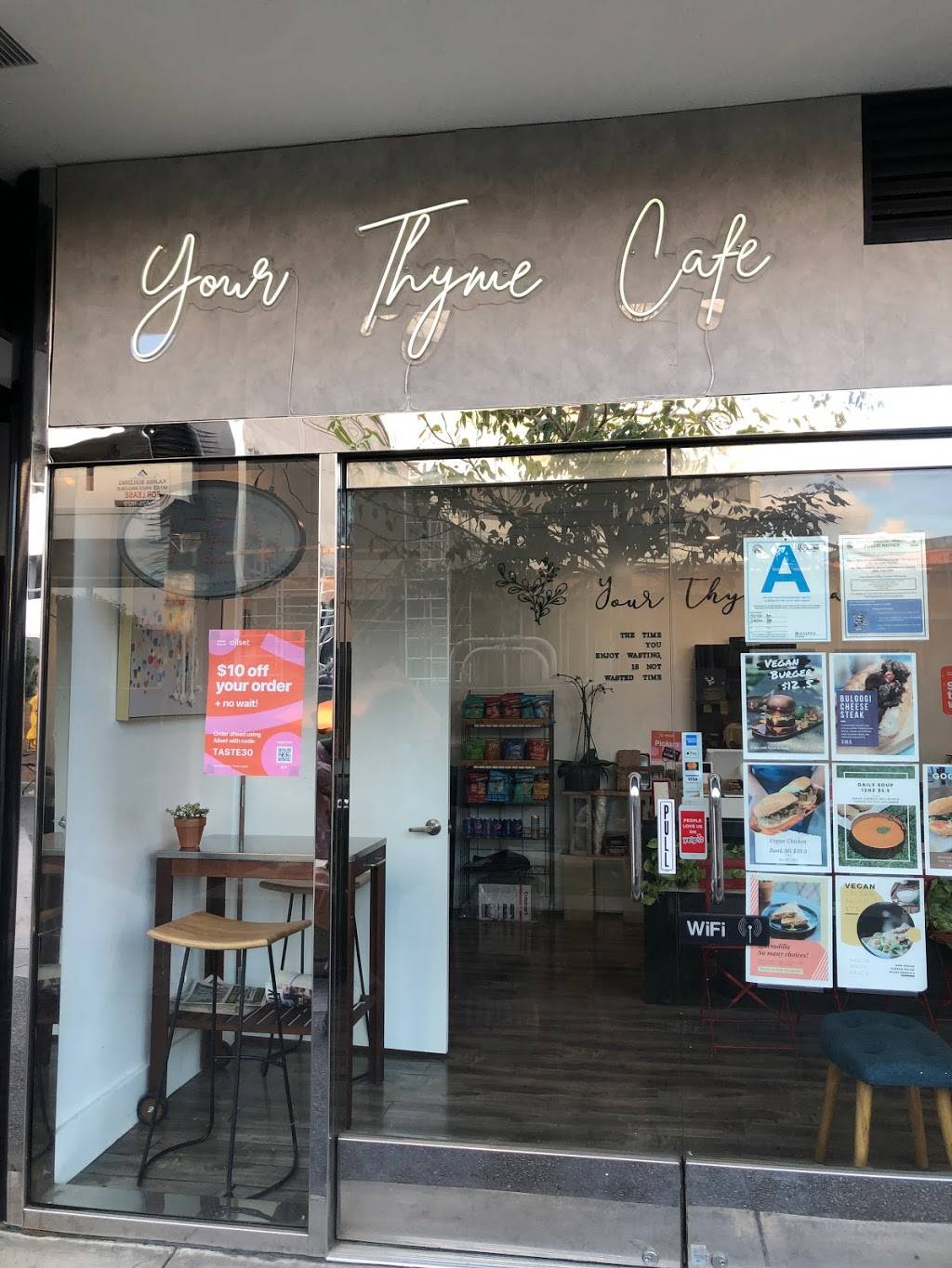 Your Thyme Cafe | restaurant | 123 Astronaut Ellison S Onizuka St #108, Los Angeles, CA 90012, USA | 2136283173 OR +1 213-628-3173