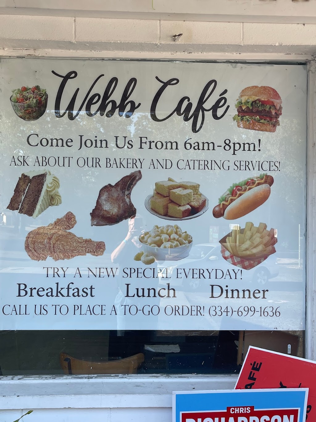Webb Cafe & Bakery | restaurant | 7729 AL-52 unit 2, Webb, AL 36376, USA | 3346991636 OR +1 334-699-1636