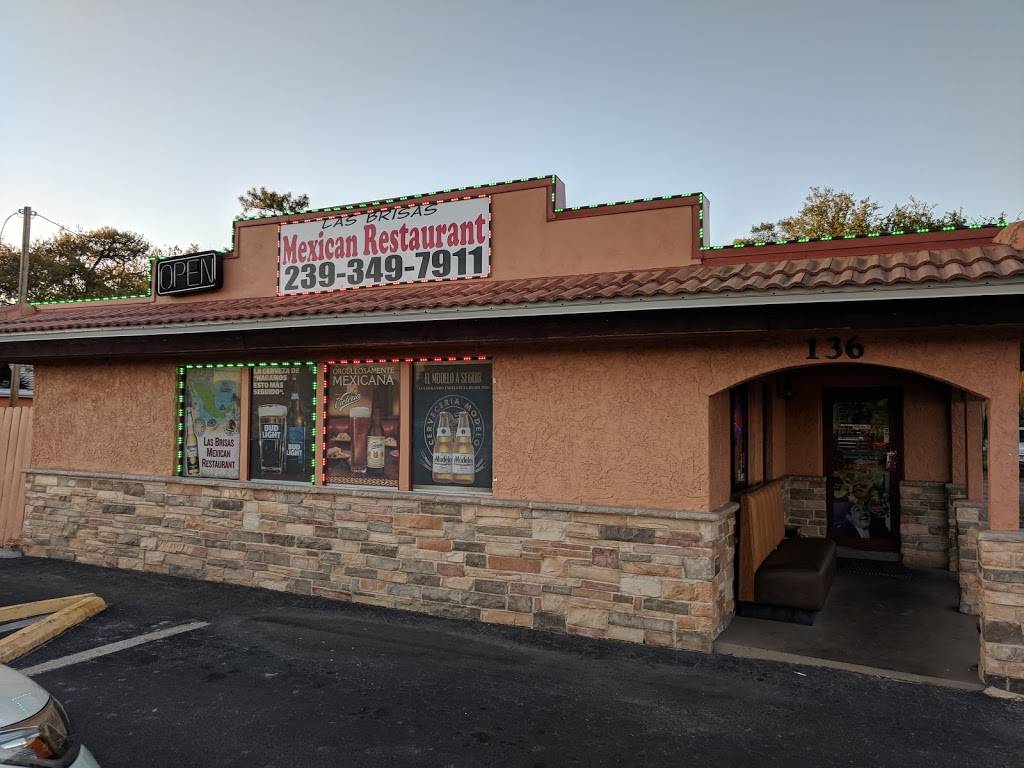 Las Brisas Mexican Restaurant | restaurant | 136 Pondella Rd, North Fort Myers, FL 33903, USA | 2393497911 OR +1 239-349-7911