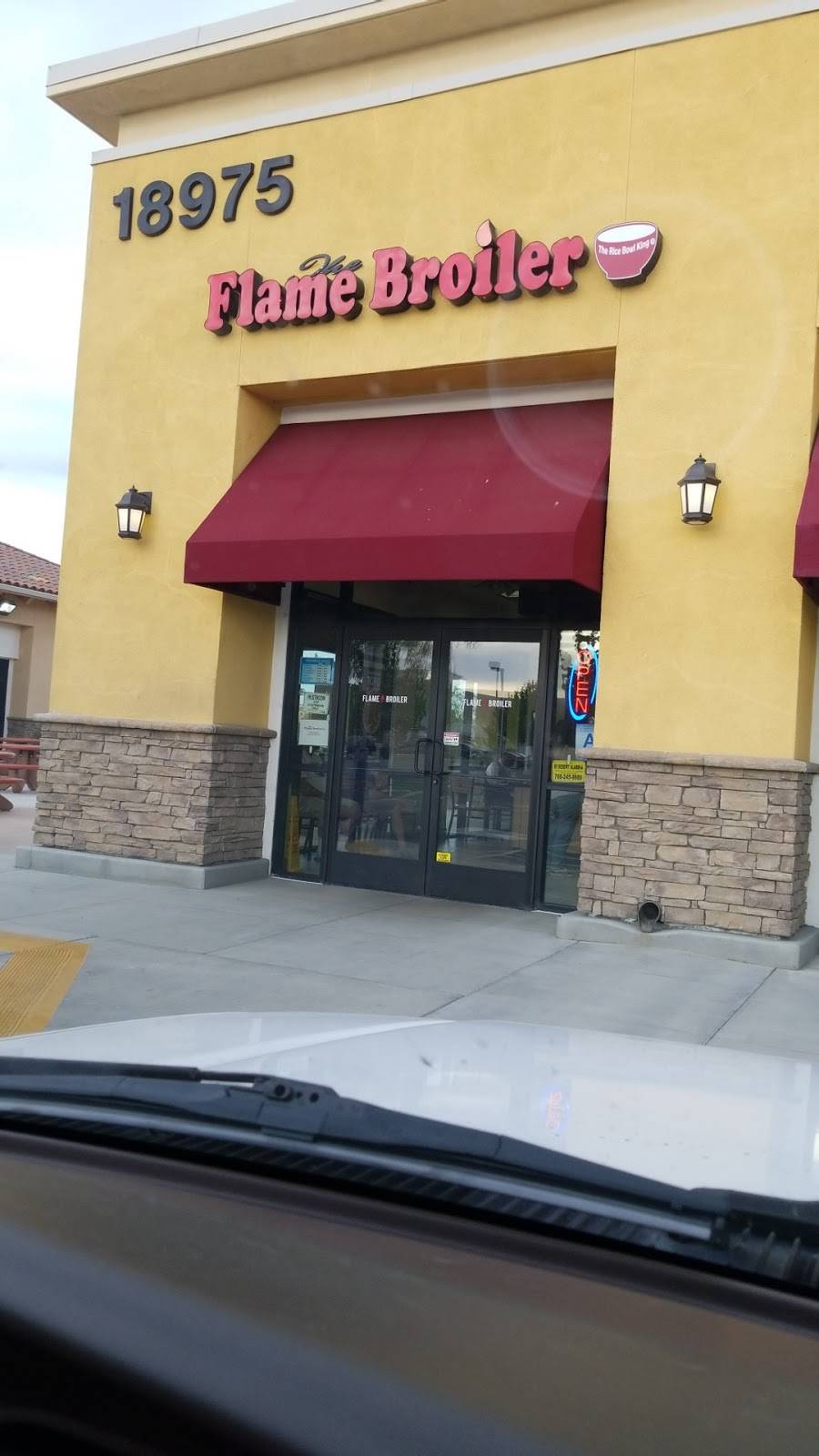 Flame Broiler | restaurant | 18975 Bear Valley Rd, Apple Valley, CA 92308, USA | 7609617100 OR +1 760-961-7100