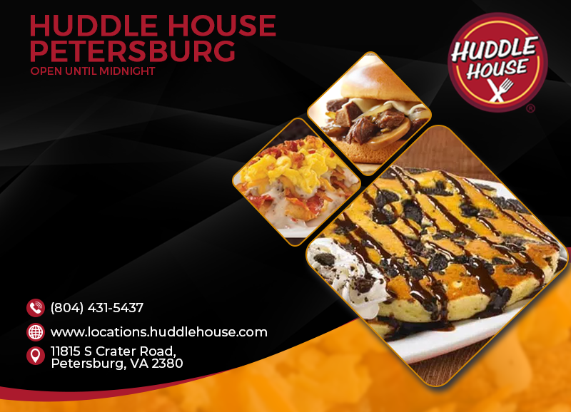 Huddle House | meal takeaway | 11807 S Crater Rd, Petersburg, VA 23805, USA | 8044315437 OR +1 804-431-5437
