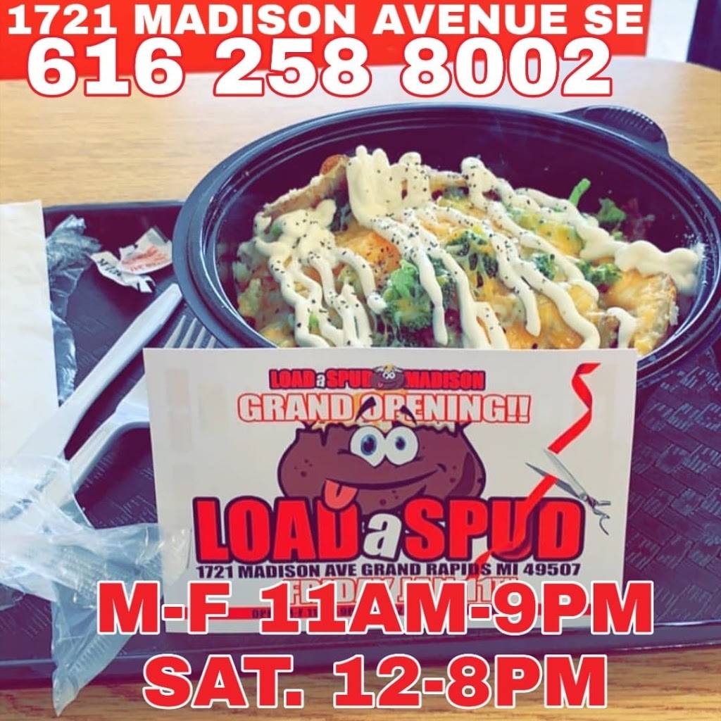 Load a Spud Potato Bar | restaurant | 1721 Madison Ave SE, Grand Rapids, MI 49507, USA | 6162588002 OR +1 616-258-8002