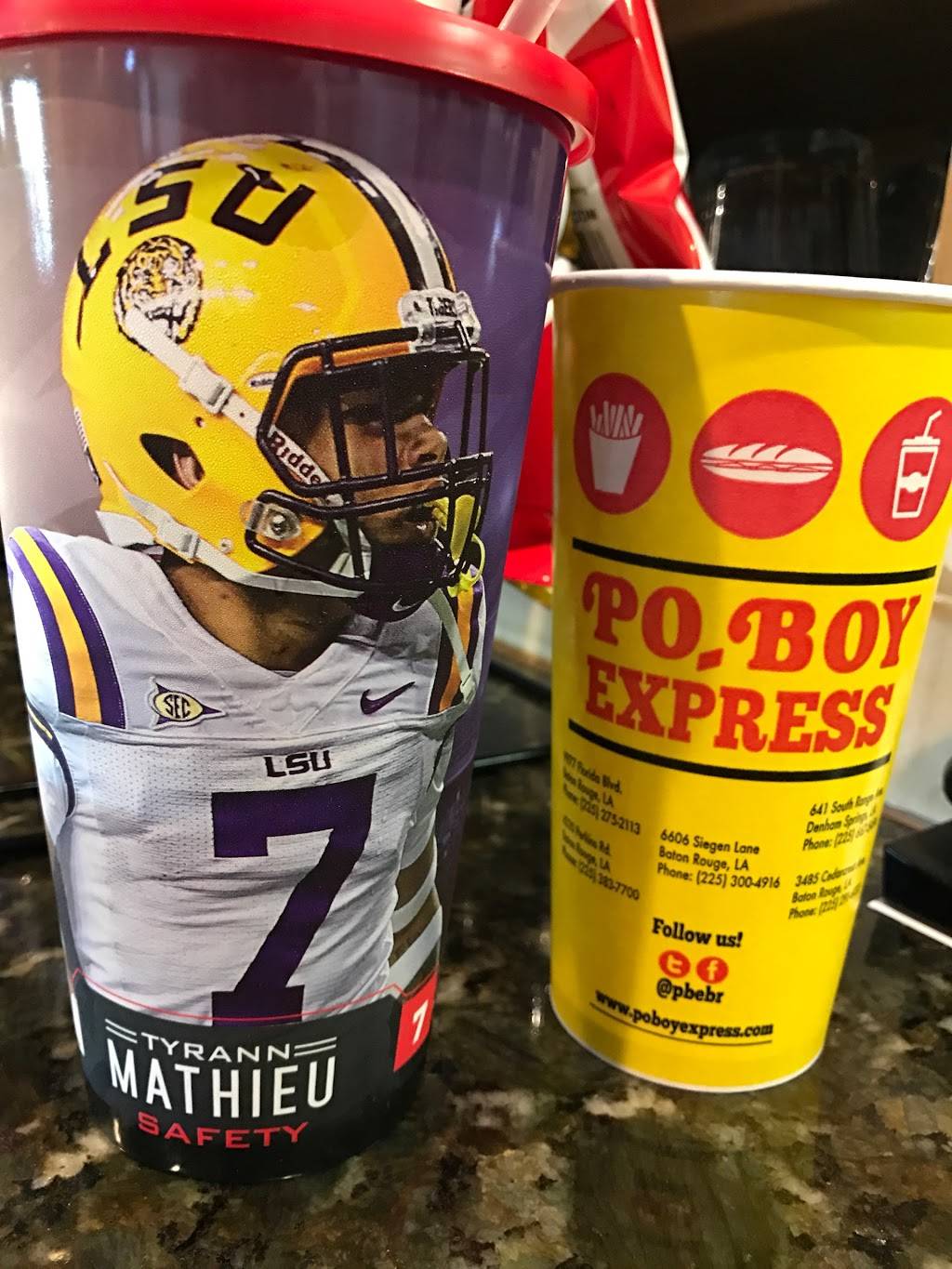 Po-Boy Express | restaurant | 6606 Siegen Ln, Baton Rouge, LA 70809, USA | 2253004916 OR +1 225-300-4916