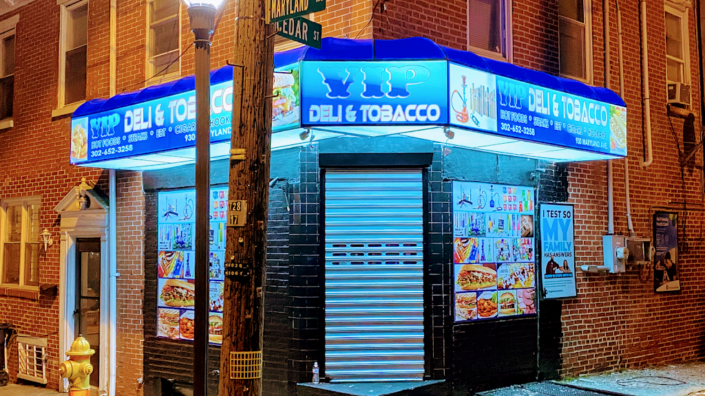 Vip deli & tobacco inc | restaurant | 930 Maryland Ave, Wilmington, DE 19805, USA | 3026523258 OR +1 302-652-3258