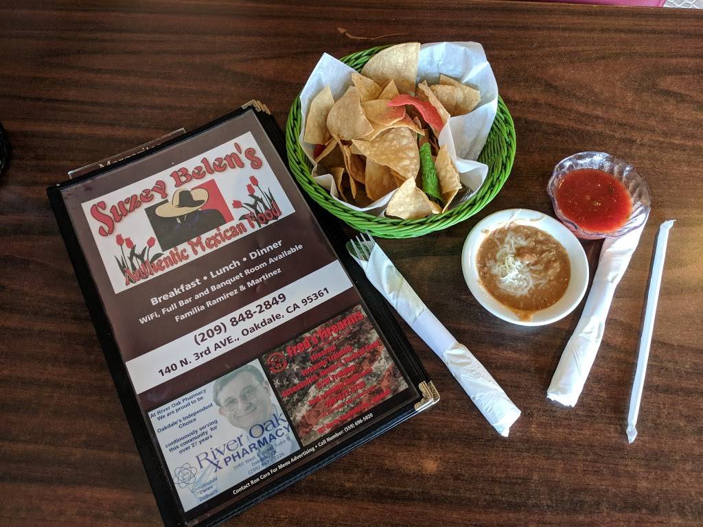 Suzey Belens | restaurant | 140 N 3rd Ave, Oakdale, CA 95361, USA | 2098482849 OR +1 209-848-2849