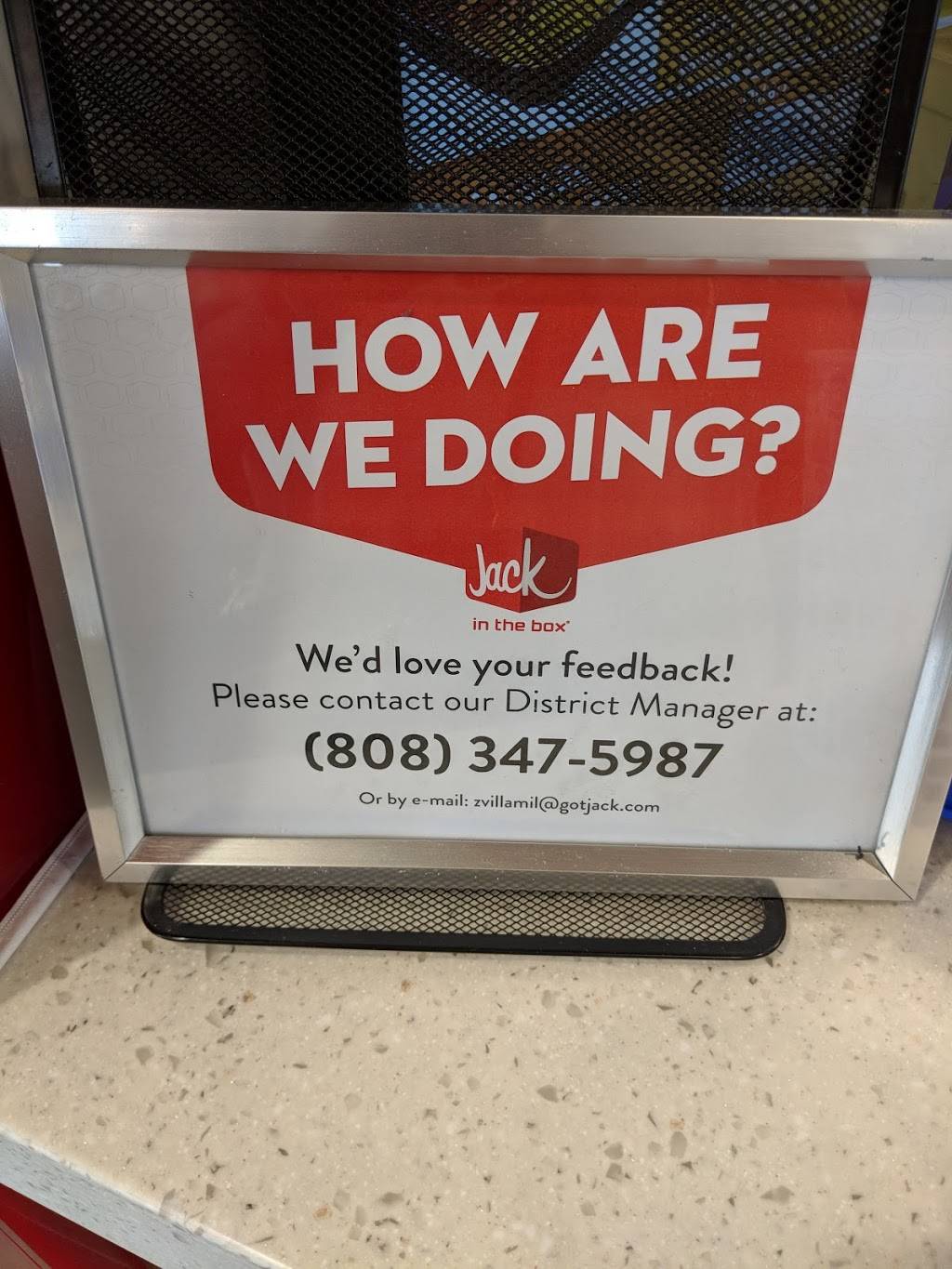 Jack in the Box | restaurant | 95-1249 Meheula Pkwy, Mililani, HI 96789, USA | 8086252811 OR +1 808-625-2811