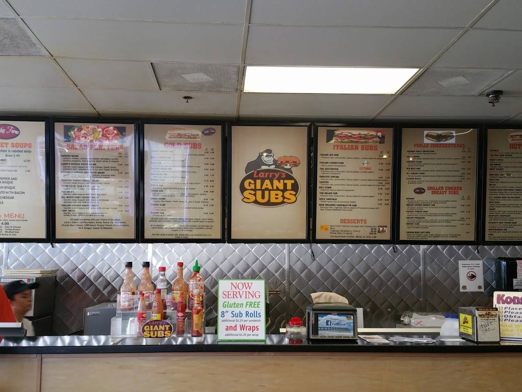 Larrys Giant Subs | meal takeaway | 657 3rd St N, Jacksonville Beach, FL 32250, USA | 9042479620 OR +1 904-247-9620
