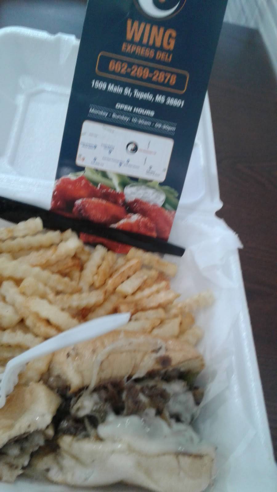Wing Express Deli | restaurant | 1509 Main St, Tupelo, MS 38801, USA | 6622692878 OR +1 662-269-2878