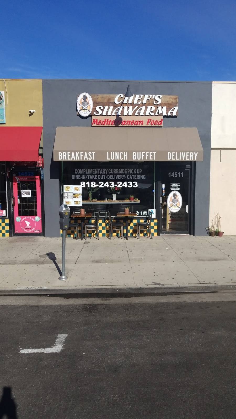 Chef’s Shawarma Mediterranean Food | restaurant | 14511 Sylvan St, Van Nuys, CA 91411, USA | 8182432433 OR +1 818-243-2433