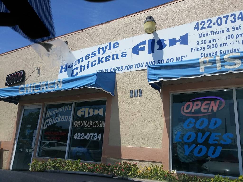 Homestyle Chicken N Fish | restaurant | 404 E Hinson Ave, Haines City, FL 33844, USA | 8634220734 OR +1 863-422-0734