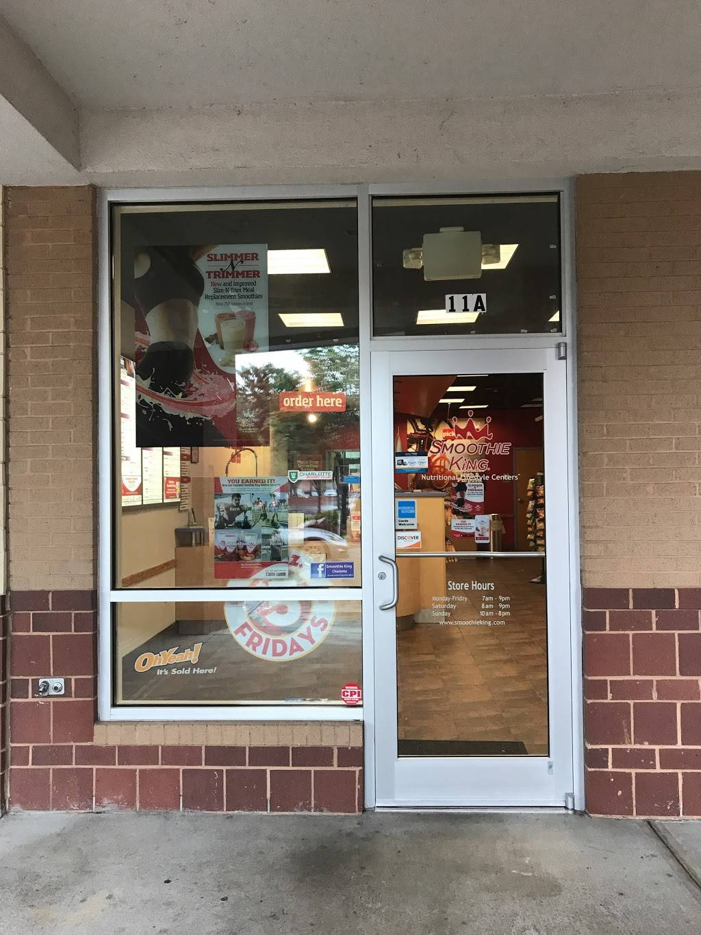 Smoothie King | restaurant | 7510 Pineville-Matthews Rd #11A, Charlotte, NC 28226, USA | 7045433773 OR +1 704-543-3773