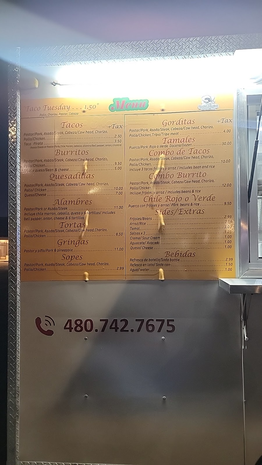 Tacos Piratas Sabor Mexicano LLC. | restaurant | 2020 N Scottsdale Rd, Scottsdale, AZ 85257, USA | 4807427675 OR +1 480-742-7675