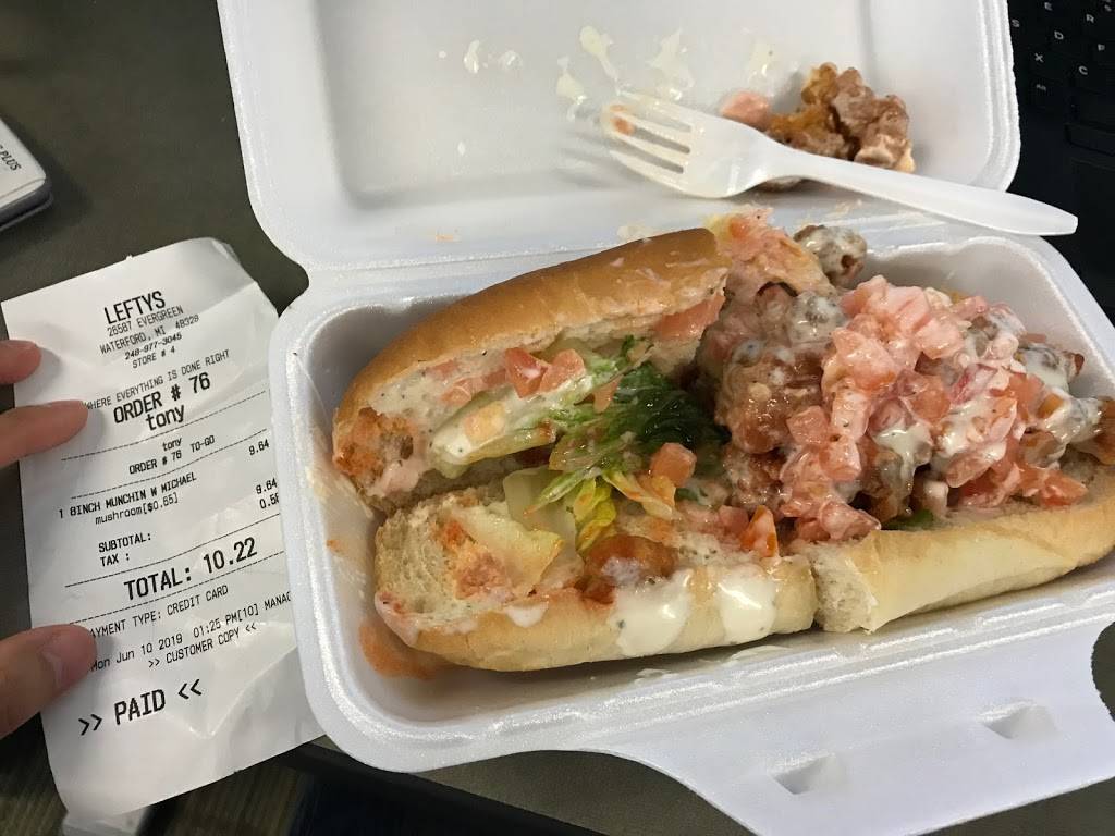 Leftys Famous Cheese Steak & Hoagies Grill | restaurant | 26587 Evergreen Rd, Southfield, MI 48076, USA | 2483277737 OR +1 248-327-7737