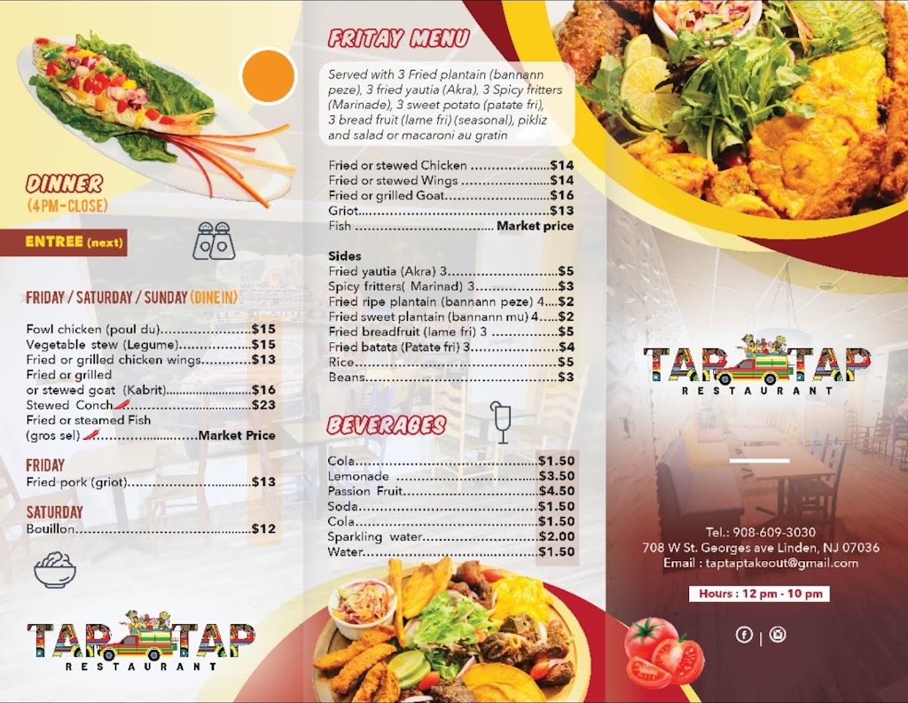 Tap Tap Restaurant | restaurant | Linden, NJ 07036, USA | 9086693030 OR +1 908-669-3030