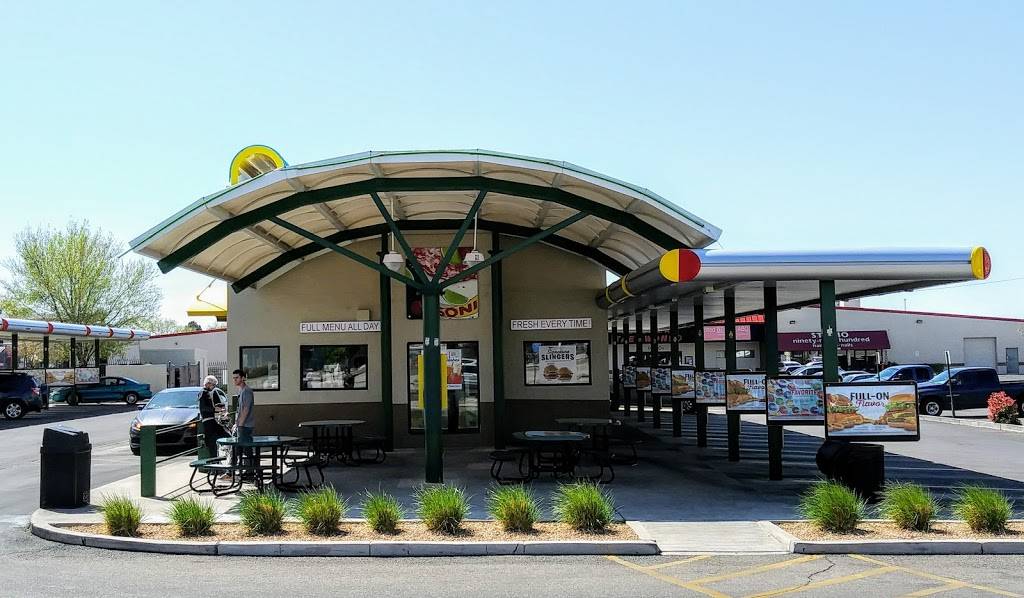 Sonic Drive-In | restaurant | 9900 Montgomery Blvd NE, Albuquerque, NM 87111, USA | 5052932683 OR +1 505-293-2683