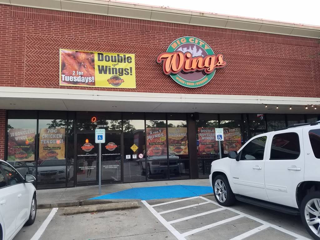 Big City Wings | restaurant | 5324 Atascocita Road, Humble, TX 77346, USA | 2815704395 OR +1 281-570-4395