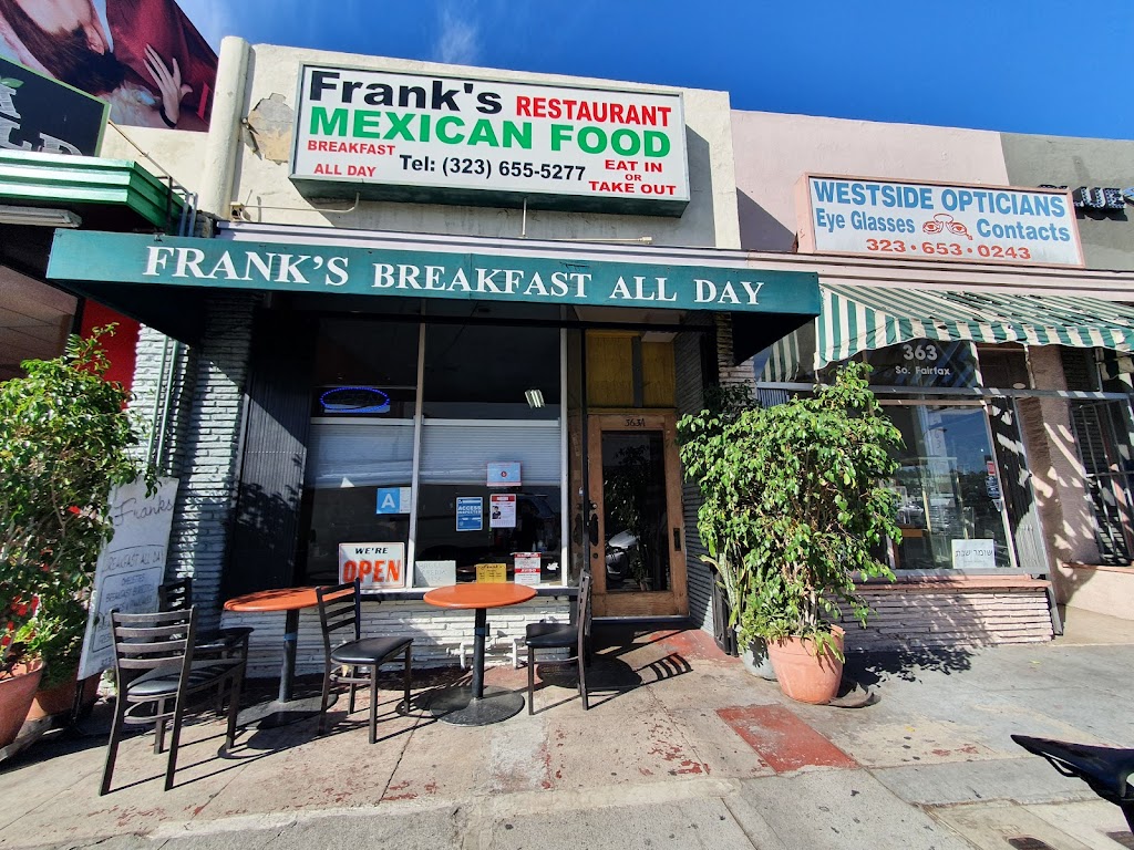 Franks | restaurant | 363 S Fairfax Ave, Los Angeles, CA 90036, USA | 3236555277 OR +1 323-655-5277