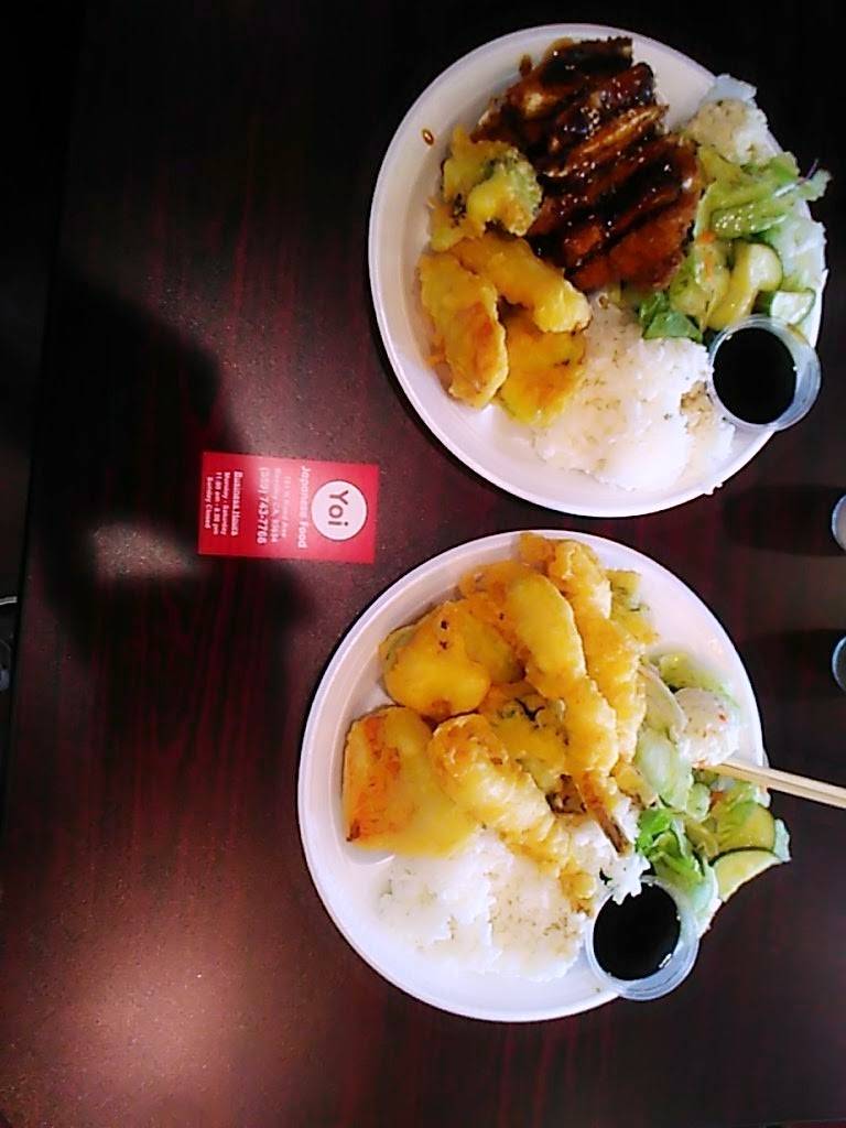 Yoi Japanese Food | restaurant | 781 N Reed Ave, Reedley, CA 93654, USA | 5597437766 OR +1 559-743-7766