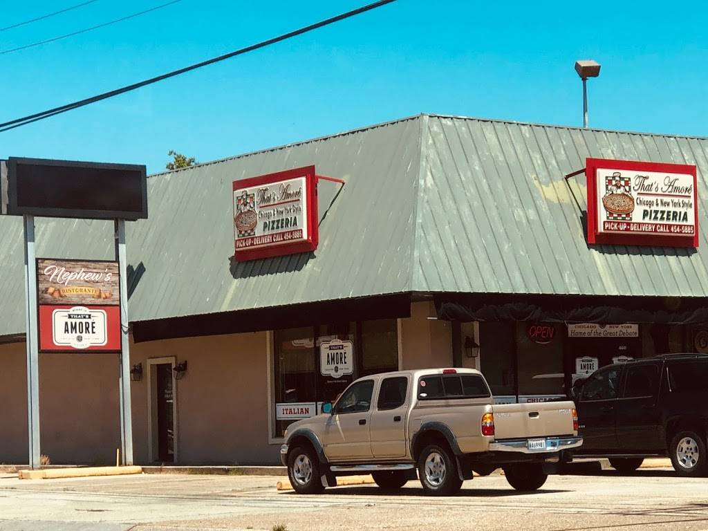 Thats Amore Pizzeria | restaurant | 4441 W Metairie Ave, Metairie, LA 70001, USA | 5044545885 OR +1 504-454-5885