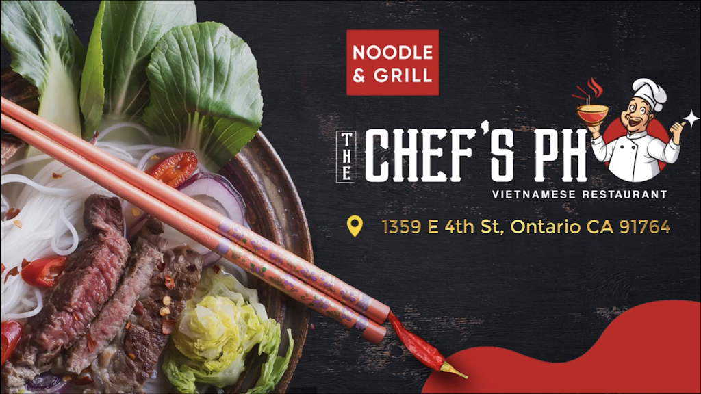 The Chefs Pho | restaurant | 1359 E 4th St, Ontario, CA 91764, USA | 9093210609 OR +1 909-321-0609