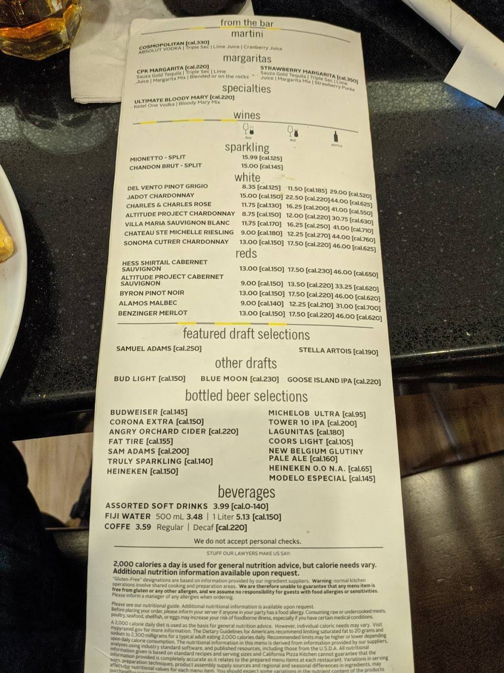 California Pizza Kitchen | restaurant | 18601 Airport Way, Santa Ana, CA 92707, USA | 9492526125 OR +1 949-252-6125