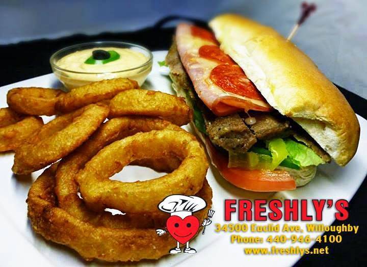 Freshlys Gyros & Cornedbeef | restaurant | 34500 Euclid Ave, Willoughby, OH 44094, USA | 4409464100 OR +1 440-946-4100