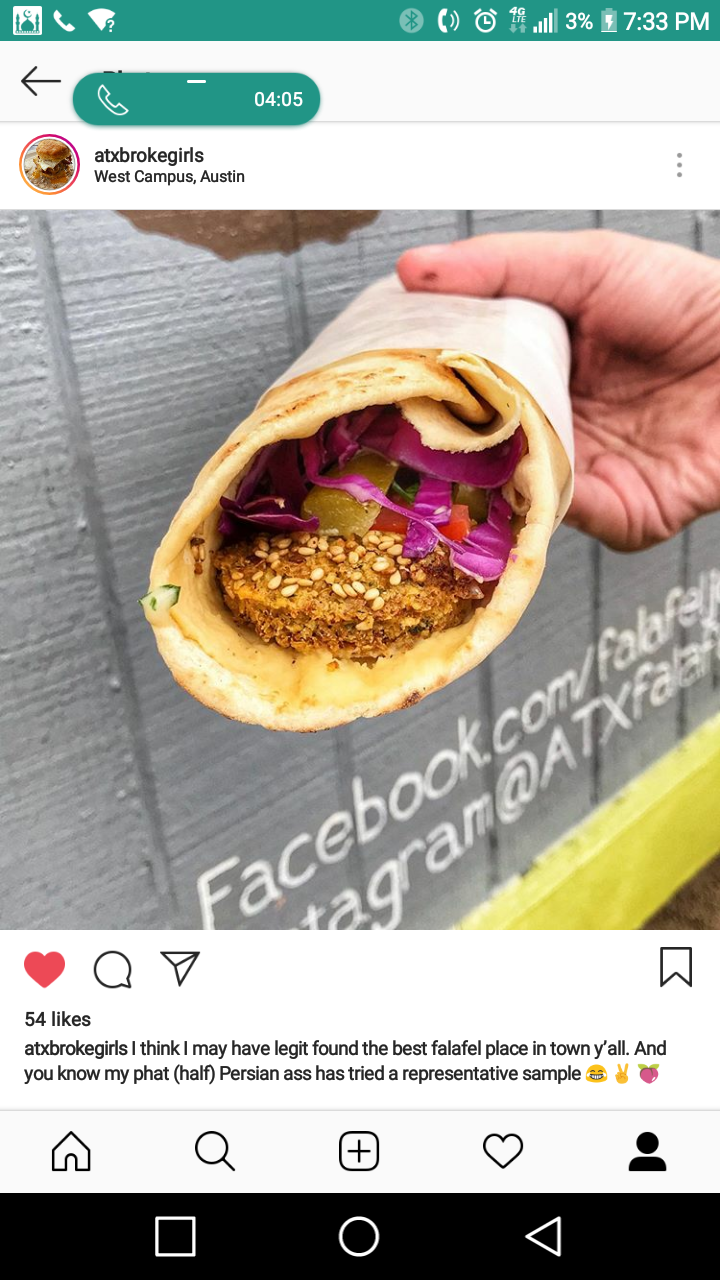 Falafel Joint | restaurant | 2512 Rio Grande St, Austin, TX 78705, USA | 7373462122 OR +1 737-346-2122