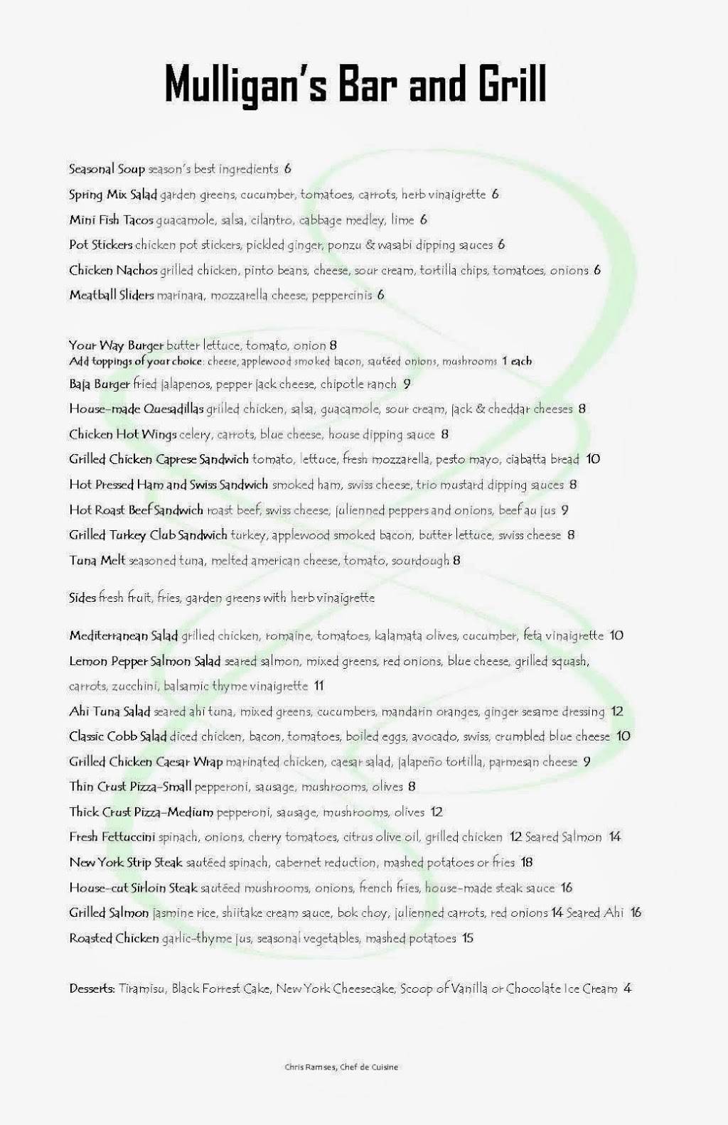 Mulligans Sports Lounge | restaurant | 14455 Penasquitos Dr, San Diego, CA 92129, USA | 8586729100 OR +1 858-672-9100