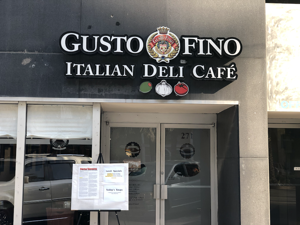 Gusto Fino Italian Deli Café | meal takeaway | 271 Alhambra Cir, Coral Gables, FL 33134, USA | 3054440504 OR +1 305-444-0504