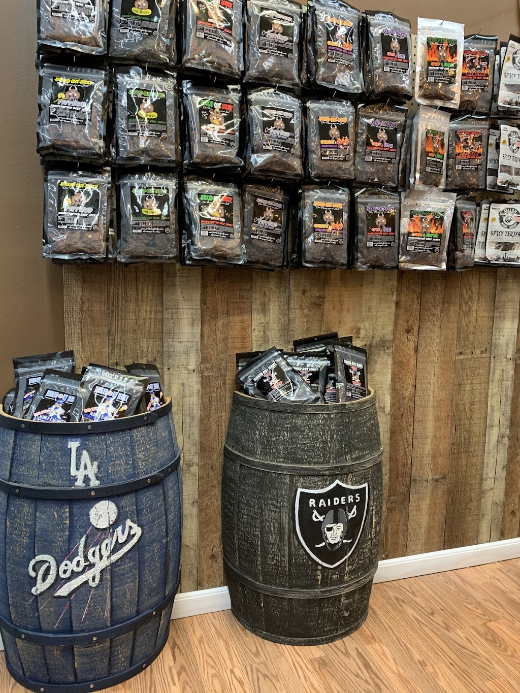 Jerked Out Jerky | meal takeaway | 1600 E Holt Ave, Pomona, CA 91767, USA | 9094520497 OR +1 909-452-0497