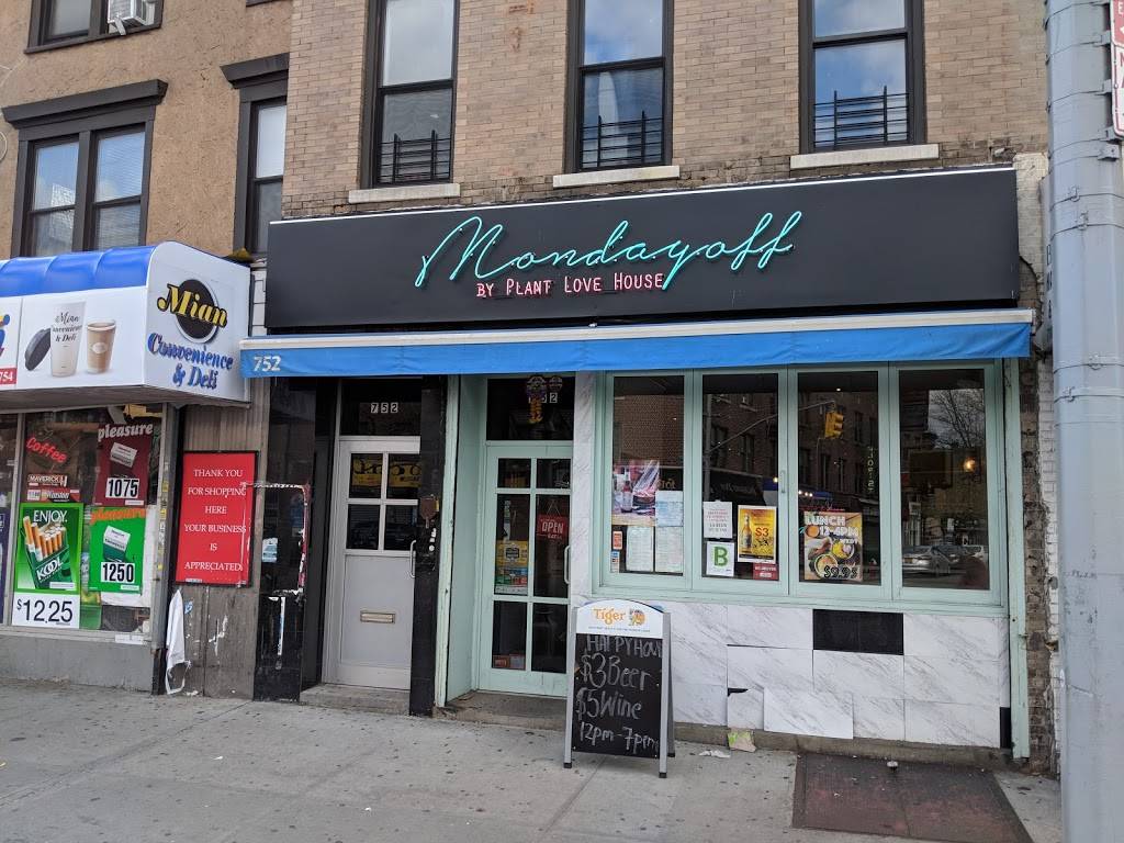 Mondayoff by Plant Love House | restaurant | 752 Coney Island Ave, Brooklyn, NY 11218, USA | 7189412022 OR +1 718-941-2022