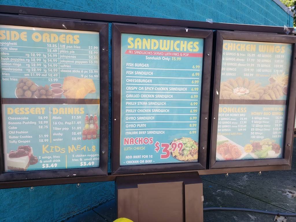 Sharks fish&chicken | restaurant | 1200 Broadway, Gary, IN 46407, USA | 2198889359 OR +1 219-888-9359