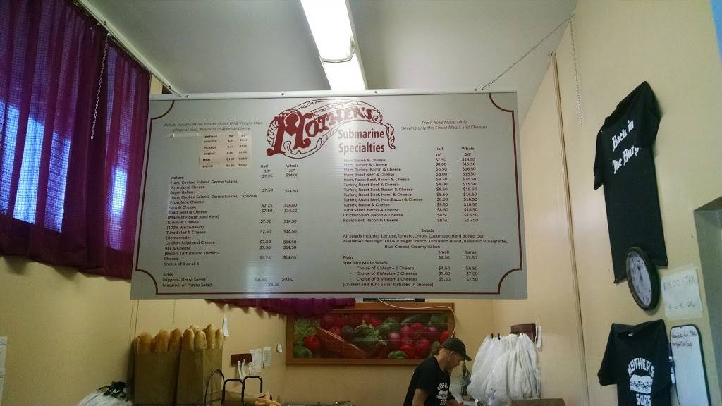 Mothers Subs | restaurant | 835 S Eisenhower Blvd, Middletown, PA 17057, USA | 7179851420 OR +1 717-985-1420