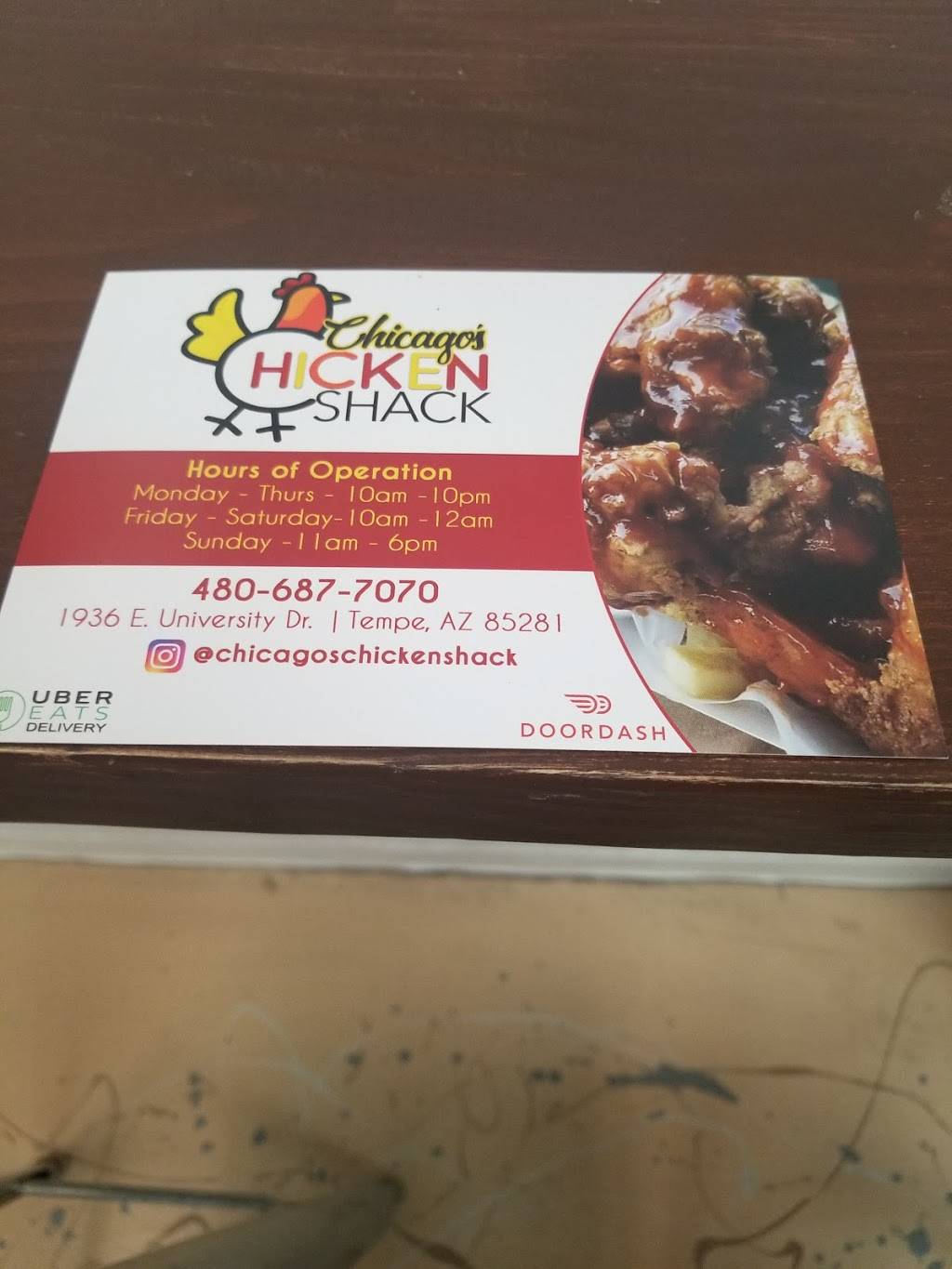 Chicago’s Chicken Shack | restaurant | 1936 E University Dr, Tempe, AZ 85281, USA | 4806877070 OR +1 480-687-7070