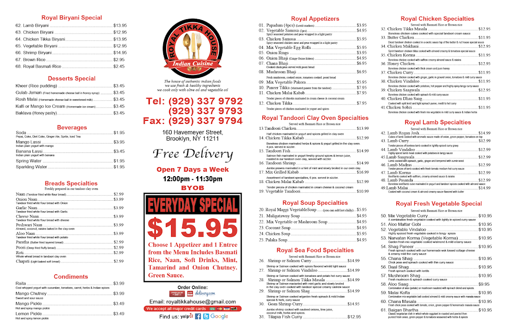 Spice Mahal | restaurant | 160 Havemeyer St, Brooklyn, NY 11211, USA | 9293379792 OR +1 929-337-9792