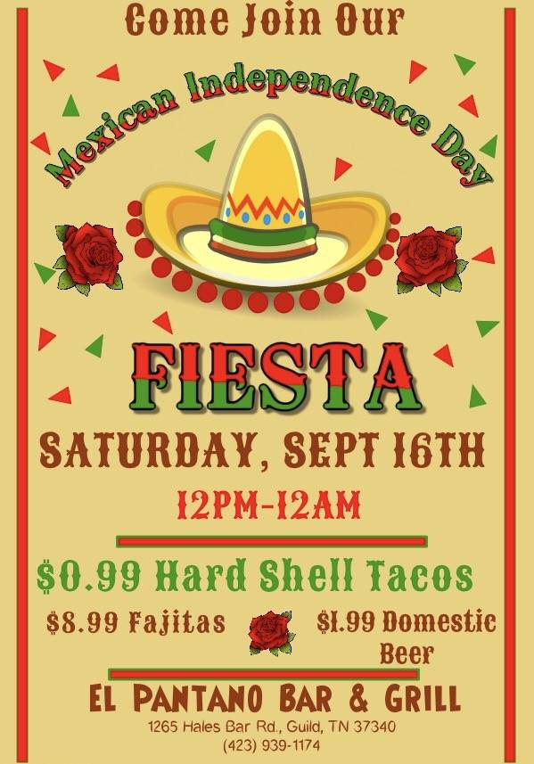 El Pantano Bar & Grill | restaurant | 1265 Hales Bar Rd, Guild, TN 37340, USA | 4239391197 OR +1 423-939-1197