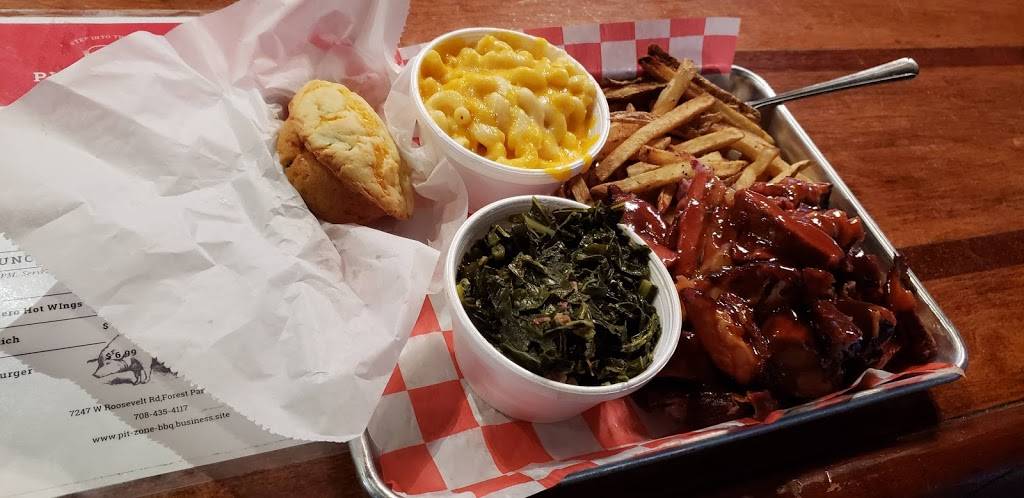 Pit Zone BBQ | restaurant | 7247 W Roosevelt Rd, Forest Park, IL 60130, USA | 7086574152 OR +1 708-657-4152