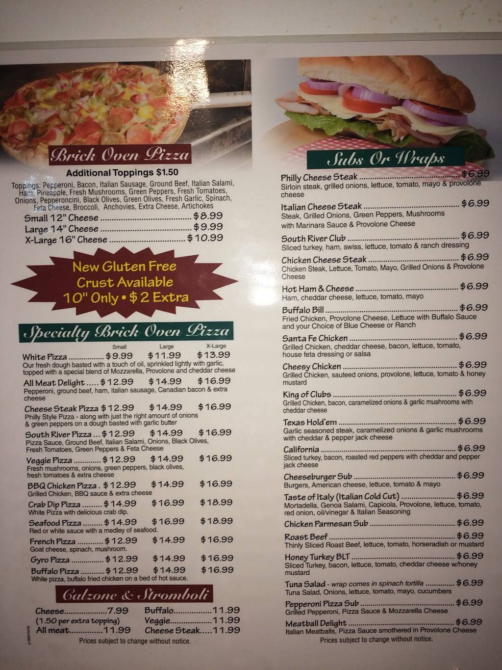 South River Pizza & Subs | restaurant | 58 Central Ave W, Edgewater, MD 21037, USA | 4109561160 OR +1 410-956-1160