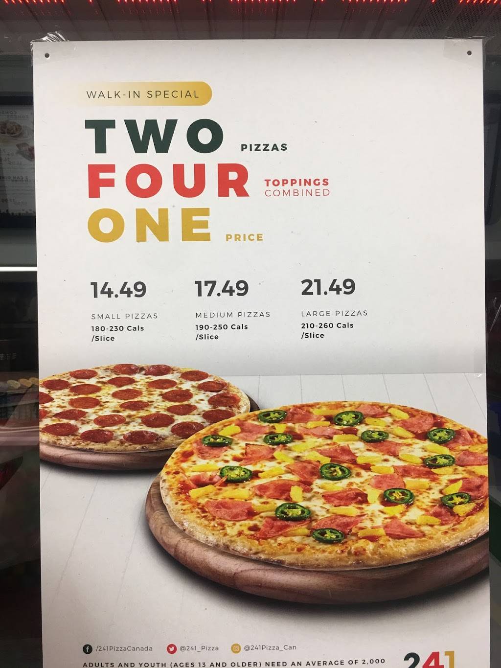 241 Pizza | meal delivery | 50 4th Ave #24, Orangeville, ON L9W 3J6, Canada | 5199420241 OR +1 519-942-0241