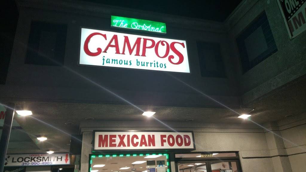 Campos Mexican Food | restaurant | 10352 Venice Blvd, Culver City, CA 90232, USA | 3108362680 OR +1 310-836-2680
