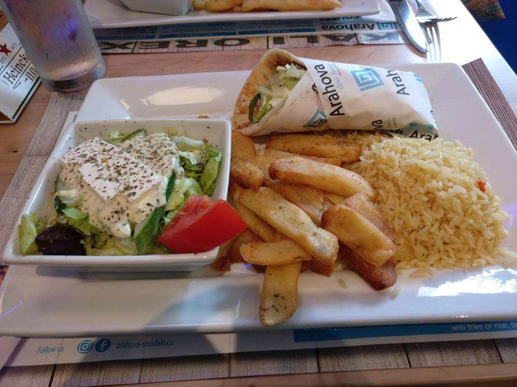 Arahova Souvlaki - Decarie | restaurant | 7965 Boulevard Décarie, Montréal, QC H4P 2H5, Canada | 4382398788 OR +1 438-239-8788