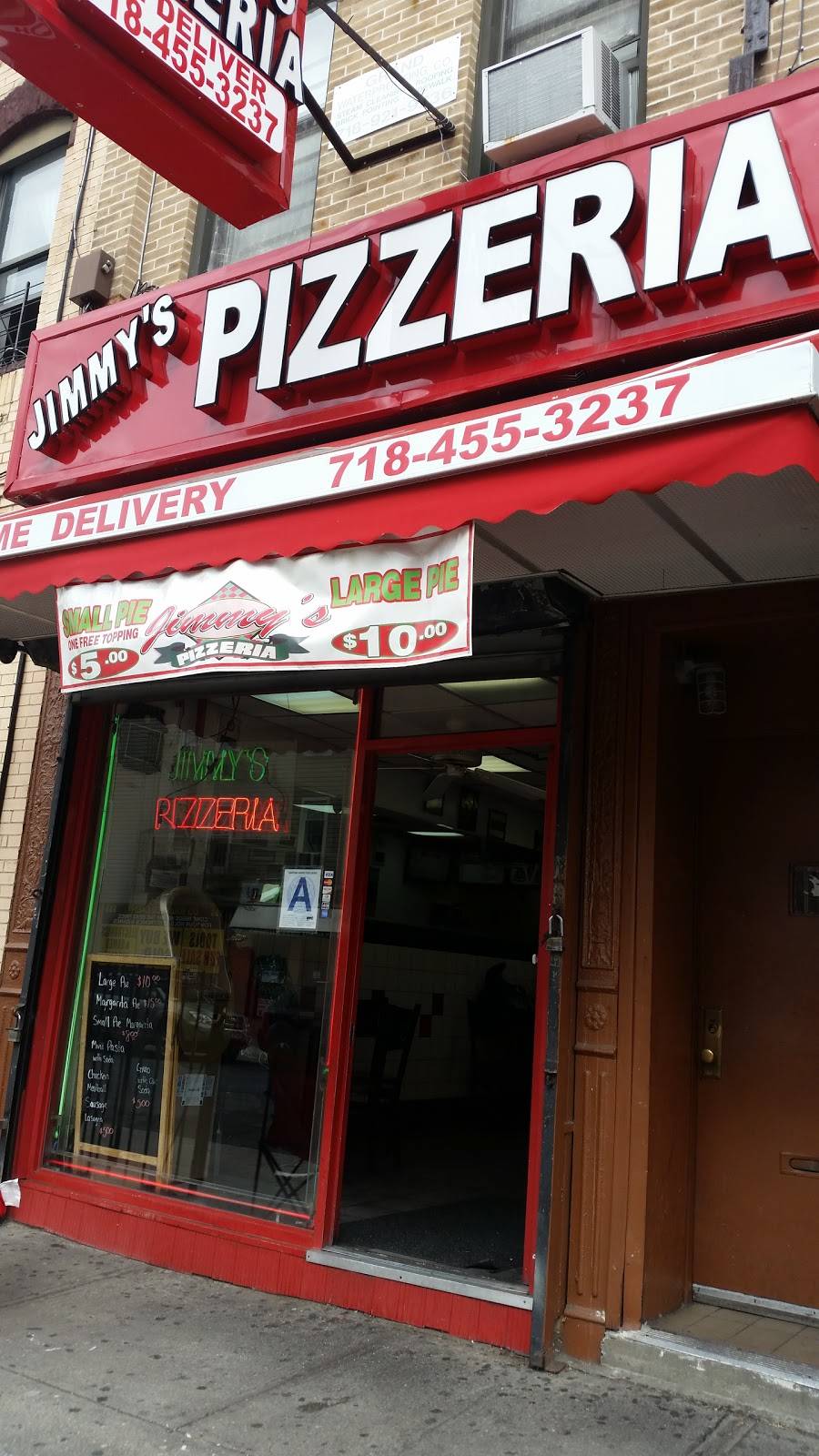 Jimmys Pizza | restaurant | 561 Wilson Ave, Brooklyn, NY 11207, USA | 7184553237 OR +1 718-455-3237