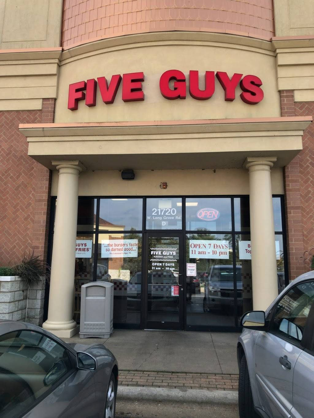 Five Guys | meal takeaway | 21720 W Long Grove Rd, Deer Park, IL 60010, USA | 8474385403 OR +1 847-438-5403