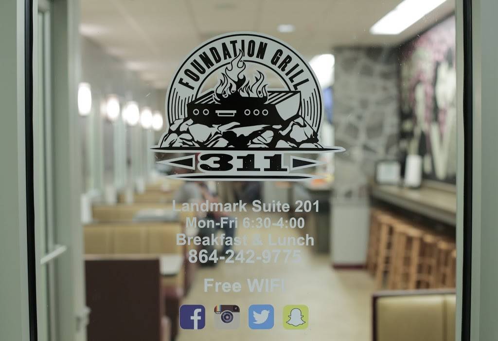 Foundation Grill 311 | restaurant | 301 N Main St #201, Greenville, SC 29601, USA | 8642429775 OR +1 864-242-9775