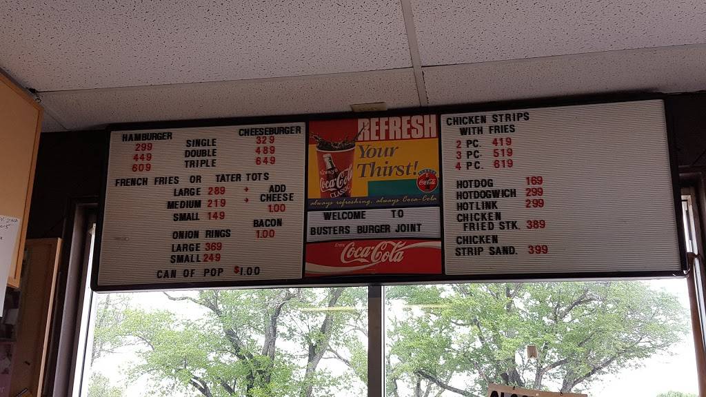 Busters Burger Joint | restaurant | 1202 E MacArthur Rd, Wichita, KS 67216, USA | 3165247800 OR +1 316-524-7800